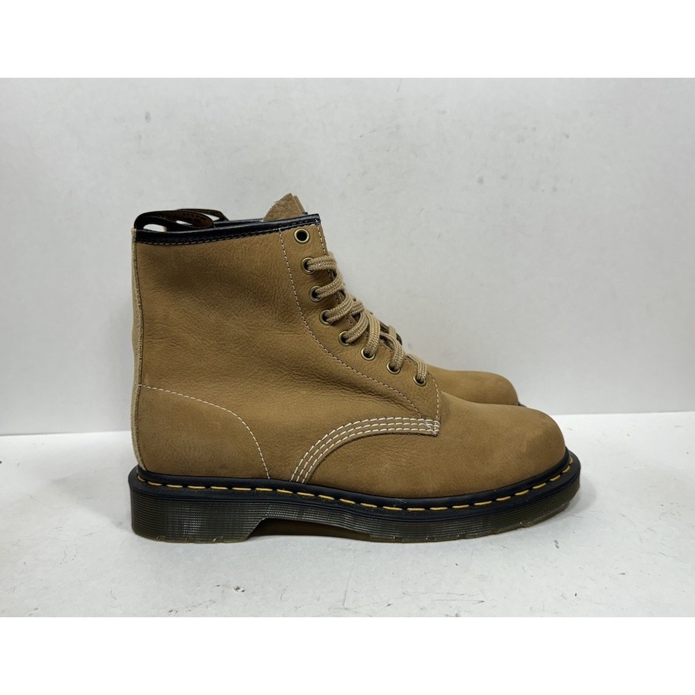 Dr. Martens 1460 Savannah Tan Tumbled Nubuck Leather Boots Men's 9 Womens 10 NEW